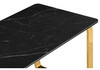 Миниатюра фото керамический стол woodville селена 4 140х80 черный мрамор / золото 606406 | 220svet.ru