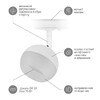 Миниатюра фото трековый светильник однофазный эра round tr46-gx53 wh б0054152 | 220svet.ru