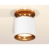 Миниатюра фото комплект накладного светильника ambrella light techno spot xs7401122 swh/pyg белый песок/золото желтое полированное (n7929, c7401, n7014) | 220svet.ru