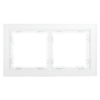 Миниатюра фото рамка стеклянная на 2 поста voltum s70 vls110202 (белый,матовый,стекло) | 220svet.ru