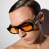 Миниатюра фото солнцезащитные очки kansas - yellow gradient seletti oks01-by | 220svet.ru
