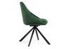 Миниатюра фото стул на металлокаркасе крутящийся woodville окленд темно-зеленый / черный 551066 | 220svet.ru