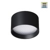Миниатюра фото накладной светильник светодиодный с переключателем цветовой темперетуры novotech orbis 359595 черный | 220svet.ru