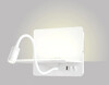 Миниатюра фото бра с выключателем на корпусе crystal lux duo ap9w led wh | 220svet.ru