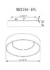 Миниатюра фото потолочный светодиодный светильник myfar shannon mr2194-1pl | 220svet.ru