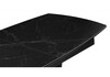 Миниатюра фото керамический стол раскладной woodville вейл черный мрамор shakespeare black 626057 | 220svet.ru