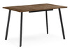 Миниатюра фото стол деревянный раскладной woodville кортни 120(160)x 80 дуб крафт табачный / черный матовый 619217 | 220svet.ru