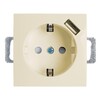 Миниатюра фото розетка feron stekker эрна c/з 16a 250v с защитной шторкой и с usb слоновая кость pst16-9111-02 39329 | 220svet.ru