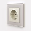 Миниатюра фото розетка с заземлением и шторками айвори матовый werkel w1171162 | 220svet.ru