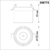 Миниатюра фото встраиваемый светодиодный спот novotech groda 358775 | 220svet.ru