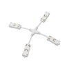 Миниатюра фото коннектор x-образный гибкий denkirs tr2116-wh | 220svet.ru