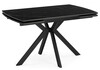 Миниатюра фото керамический стол раскладной woodville катчел-2 120(180)x80 черный 632673 | 220svet.ru