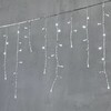Миниатюра фото гирлянда бахрома 3,1 x 0,5 м белая с мерцанием белого диода 220в, 150 led, провод прозрачный пвх, ip54 ltc pil150blw-10-2w | 220svet.ru