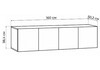 Миниатюра фото антресоль woodville кротос 160 цемент темный 679667 | 220svet.ru