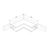 Миниатюра фото коннектор угловой для накладного шинопровода elektrostandard slim magnetic 85091/00 a061238 | 220svet.ru