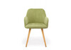 Миниатюра фото стул на металлокаркасе woodville инфини зеленый (ocean 013) / светлое дерево 631741 | 220svet.ru