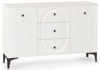 Миниатюра фото комод woodville вестра белая шагрень 457175 | 220svet.ru