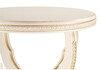Миниатюра фото журнальный стол woodville луис круглый слоновая кость / золото 618721 | 220svet.ru