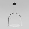 Миниатюра фото подвесной светодиодный светильник eurosvet over 90323/1 черный | 220svet.ru