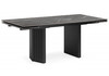 Миниатюра фото керамический стол раскладной woodville монерон 180x90 nero marquina / черный 621196 | 220svet.ru