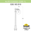 Миниатюра фото садовый светильник-столбик fumagalli aloe.r/bisso/g300 1l g30.163.s10.wze27 | 220svet.ru