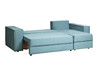 Миниатюра фото диван трехместный с канапе правый раскладной бирюзовый garda decor bergamo-3mr-1k-бирюзовый-vel43 | 220svet.ru