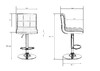 Миниатюра фото стул барный dobrin candy lm-5006-n_ch-m_v-mj9-75-12090 | 220svet.ru