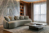 Миниатюра фото стол журнальный travertine 120*120*29см garda decor 58db-24056 | 220svet.ru
