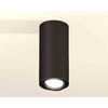 Миниатюра фото комплект накладного светильника ambrella light techno spot xs7443002 sbk/pbk черный песок/черный полированный (c7443, n7002) | 220svet.ru