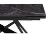 Миниатюра фото стол стеклянный раскладной woodville блэкберн 140(200)х80 черный мрамор 625939 | 220svet.ru