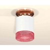 Миниатюра фото комплект накладного светильника ambrella light techno spot xs7401143 swh/ppg/pi белый песок/золото розовое полированное/розовый (n7930, c7401, n7193) | 220svet.ru
