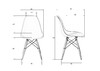 Миниатюра фото набор 3шт стул обеденный dobrin dsw lmzl-pp638-n3_mtr_gr-01-11548 | 220svet.ru