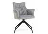 Миниатюра фото стул крутящийся на металлокаркасе woodville kaser 360 grey / black 15841 | 220svet.ru