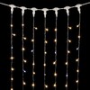 Миниатюра фото гирлянда занавес 2 x 3 м тепло-белый с мерцанием белого диода 220в, 600 led, провод прозрачный пвх, ip54 ltc pcl602blw-10-2ww | 220svet.ru