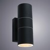Миниатюра фото уличный настенный светильник arte lamp sonaglio a3302al-2bk | 220svet.ru