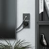 Миниатюра фото тв-розетка оконечная werkel gallant графит рифленый w5083004 | 220svet.ru