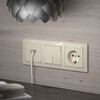Миниатюра фото розетка с заземлением и шторками werkel слоновая кость w1171103 | 220svet.ru