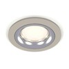 Миниатюра фото комплект встраиваемого светильника ambrella light techno spot xc7623003 sgr/psl серый песок/серебро полированное (c7623, n7012) | 220svet.ru