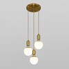 Миниатюра фото подвесной светильник eurosvet bubble 50151/3 латунь | 220svet.ru