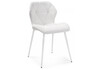 Миниатюра фото стул на металлокаркасе woodville вальд экокожа белый / белый глянец 464191 | 220svet.ru