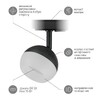 Миниатюра фото трековый светильник однофазный эра round tr46-gx53 bk б0054153 | 220svet.ru