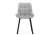 Миниатюра фото стул на металлокаркасе woodville челси светло-серый / черный 632443 | 220svet.ru