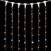 Миниатюра фото гирлянда занавес 2 x 2 м желтый с мерцанием белого диода 220в, 400 led, провод прозрачный пвх, ip54 ltc pcl402blw-10-2y | 220svet.ru