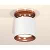Миниатюра фото комплект накладного светильника ambrella light techno spot xs7401142 swh/ppg белый песок/золото розовое полированное (n7930, c7401, n7015) | 220svet.ru
