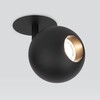 Миниатюра фото встраиваемый светодиодный спот elektrostandard ball 9926 led 12w 4200k черный a053738 | 220svet.ru
