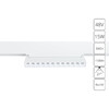 Миниатюра фото магнитный трековый светильник arte lamp linea a4648pl-1wh | 220svet.ru
