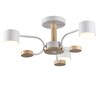 Миниатюра фото светильник потолочный lumion lilita 8157/3c белый/дерево | 220svet.ru