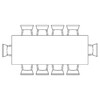 Миниатюра фото стол стеклянный woodville levon 200x100x75 black 15563 | 220svet.ru