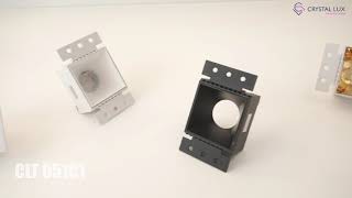 Миниатюра фото встраиваемый светильник crystal lux clt 051c1 wh-wh | 220svet.ru